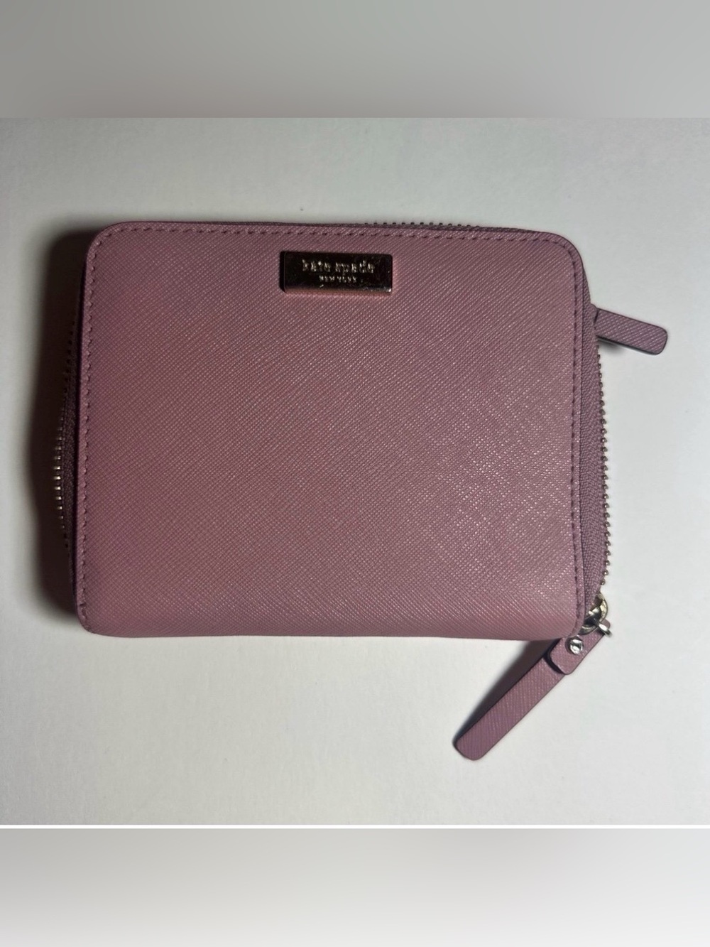 Kate Spade Leather Zip Wallet - Dusty Rose